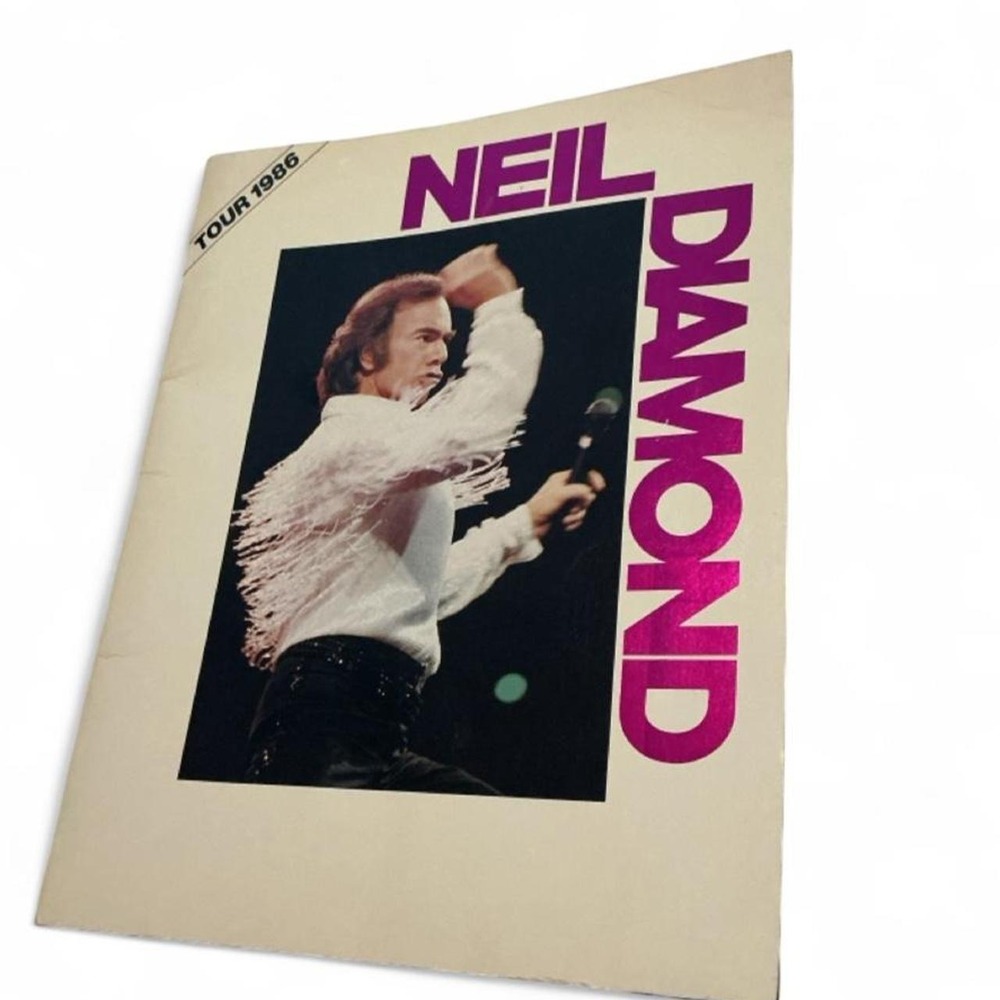 VTG Neil‎ Diamond Tour Program 1986 Concert Souvenir Vintage 80s Pop Rock